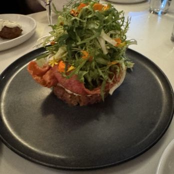 Bin 707 Foodbar - Beet tartare- beautiful presentation - New American Near Me - Grand Junction, Colorado