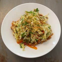 Mico's Bistro - Ginger fried rice - chorizo - veggies (13 €).
