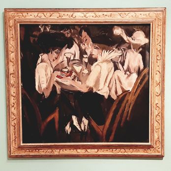 Brücke-Museum - Ernst Ludwig Kirchner 1914 - Im Cafégarten - Museums Near Me - Berlin, BE Brücke-Museum - Ernst Ludwig Kirchner 1914 - Im Cafégarten - Museums Near Me - Berlin, BE