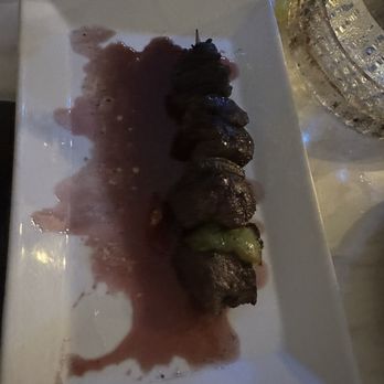 Pani Agua - Half of the rib eye skewers. Comes with 2 sticks but not pictured! We did not wait! - Caribbean Near Me - San Juan, Puerto Rico Pani Agua - Half of the rib eye skewers. Comes with 2 sticks but not pictured! We did not wait! - Caribbean Near Me - San Juan, Puerto Rico