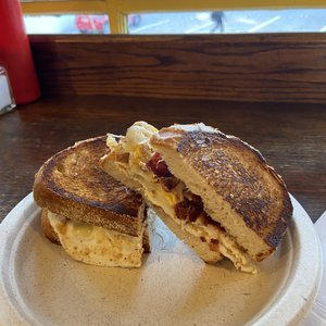 Photo of 2nd Street Cafe - Cambridge, MA, United States. Bacon egg and cheese on sourdough.