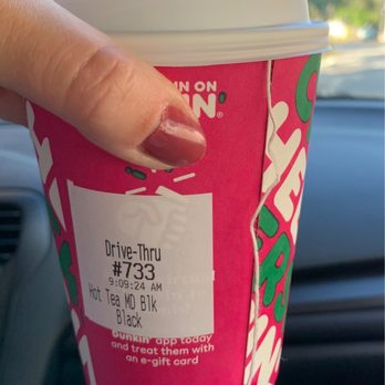 Dunkin' - Medium black Tea - Donuts Near Me - Jensen Beach, Florida Dunkin' - Medium black Tea - Donuts Near Me - Jensen Beach, Florida
