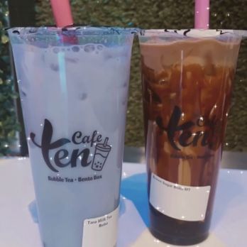 Ten Cafe - Avoid Taro. It's watery and not milky. Get the brown sugar. - Bubble Tea Near Me - Chicago, Illinois