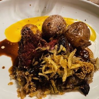 Rhubarb - Grilled Marksbury Farm Teres Major Steak - New American Near Me - Asheville, North Carolina