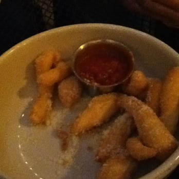 Cane Rosso - Angioletti - Think of this as adult Cheetos: Fried dough, Sugo, and Parmigiano - Pizza Near Me - Dallas, Texas