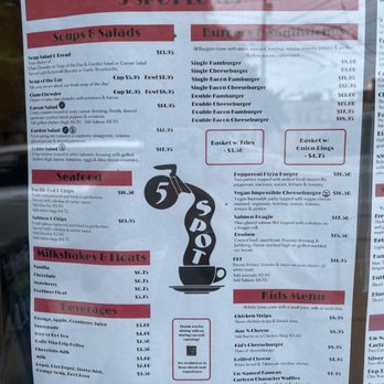 5 Spot - Menu - American Near Me - Seattle, Washington