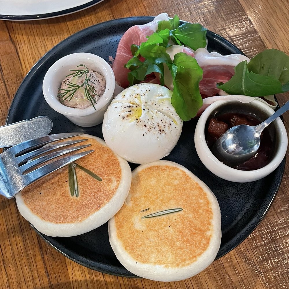 Monteverde - Burrata e Ham with prosciutto butter add on - Italian Near Me - Chicago, Illinois Monteverde - Burrata e Ham with prosciutto butter add on - Italian Near Me - Chicago, Illinois