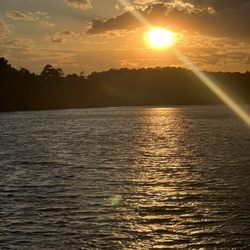 Brooks Lake Recreation Park - Sunset over the lake