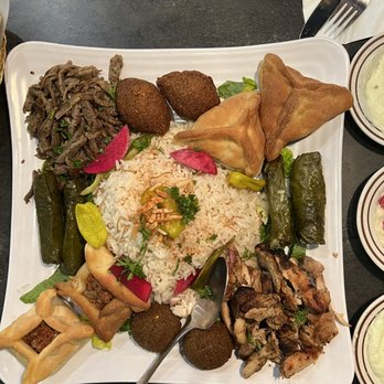 La Marra - Mediterranean Restaurant, Kabobs, Shawarma - Sampler Combo for 2 - Middle Eastern Near Me - Oak Park, Michigan