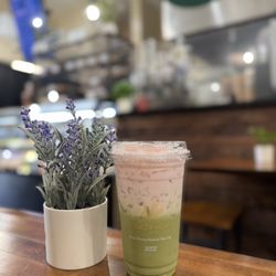House of Mokha - Ice Guava Latte with oat milk