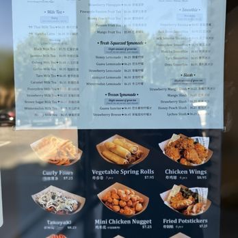 Milky Way Tea Shoppe - Menu in the window - Bubble Tea Near Me - Dublin, California Milky Way Tea Shoppe - Menu in the window - Bubble Tea Near Me - Dublin, California