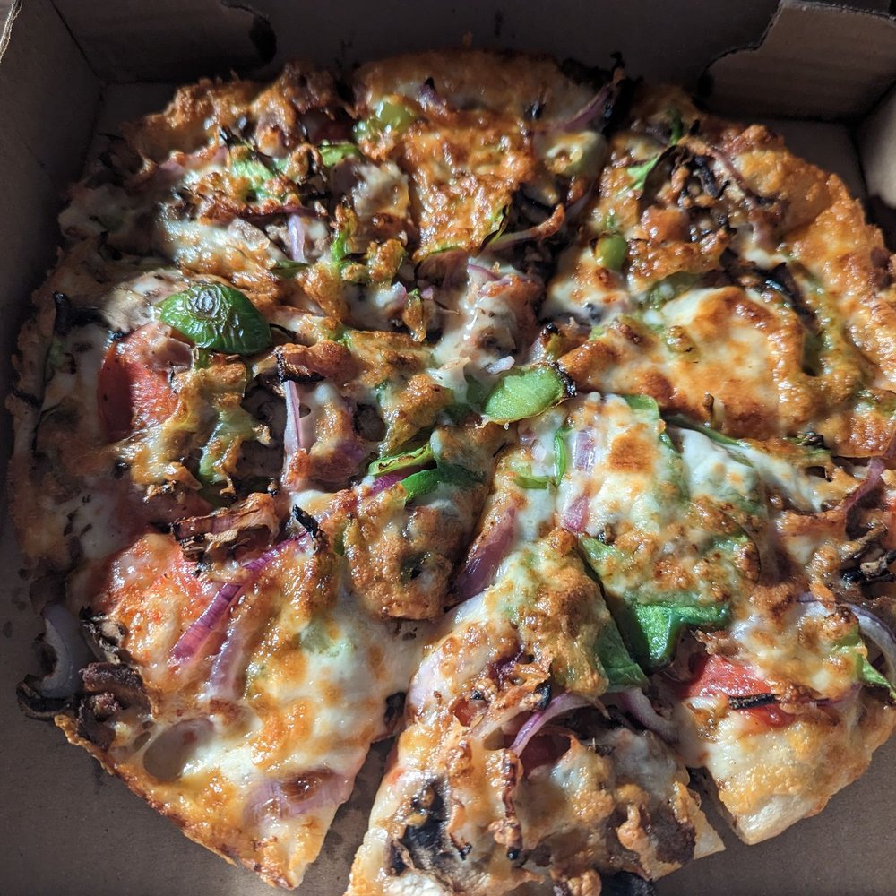 Small twisted pizza.