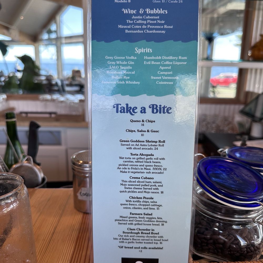 Crema - Bar menu - Breakfast & Brunch Near Me - Pacific Grove, California