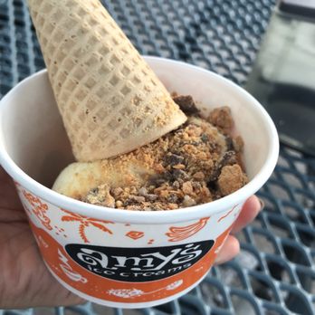 Amy's Ice Creams - Tiny vanilla cream with butterfinger topping. - Ice Cream & Frozen Yogurt Near Me - Austin, Texas