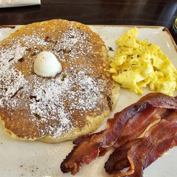 First Watch - Tri-Fecta with bacon, scrambled egg and carrot cake pecan pancake - Breakfast & Brunch Near Me - Bellevue, Nebraska First Watch - Tri-Fecta with bacon, scrambled egg and carrot cake pecan pancake - Breakfast & Brunch Near Me - Bellevue, Nebraska