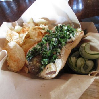 Ballyhoo - Lamb Sausage Link with Tabouli, Raita & Harissa - New American Near Me - Buffalo, New York Ballyhoo - Lamb Sausage Link with Tabouli, Raita & Harissa - New American Near Me - Buffalo, New York