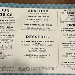 Hueys - Menu 2