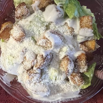 Frank's Pizza - Caesar Salad. A tad overdressed but good. Will request dressing on the side in future. - Pizza Near Me - Bronx, New York