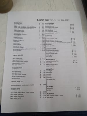Menu photo 3 Taco Riendo Carolina, PR Menu photo 3 Taco Riendo Carolina, PR
