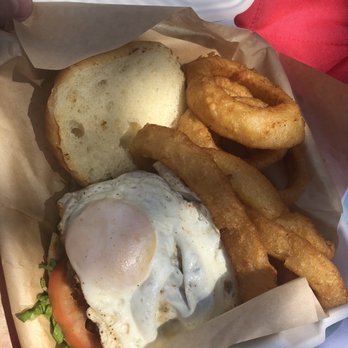 Waverly Stone - Chorizo burger and onion rings - Mediterranean Near Me - Holland, Michigan Waverly Stone - Chorizo burger and onion rings - Mediterranean Near Me - Holland, Michigan