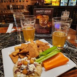 Clementine - The hummus platter was tasty, with a NonAlcoholic Hazy IPA that hit the spot!