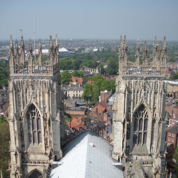 York Minster - View of the two smaller towers from the top of York Minster - Churches Near Me - York, YOR