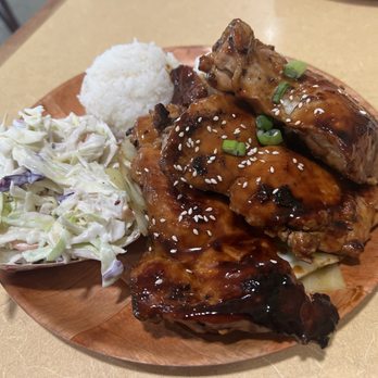 Aloha To Go- Hale - Huli-Huli Chicken Plate, Pineapple Coleslaw & Sticky Rice - Hawaiian Near Me - Seminole, Florida Aloha To Go- Hale - Huli-Huli Chicken Plate, Pineapple Coleslaw & Sticky Rice - Hawaiian Near Me - Seminole, Florida
