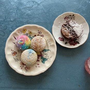 The Modern Rose - Coconut, dulce the leche, and cinnamon roll macaroons. - Coffee & Tea Near Me - Deerfield Beach, Florida The Modern Rose - Coconut, dulce the leche, and cinnamon roll macaroons. - Coffee & Tea Near Me - Deerfield Beach, Florida