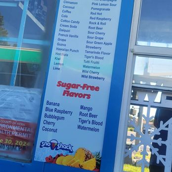 Sno Shack - Shaved Ice Near Me - Bakersfield, California