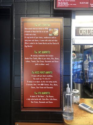 Menu photo 2 Burrito Express Pasadena, CA