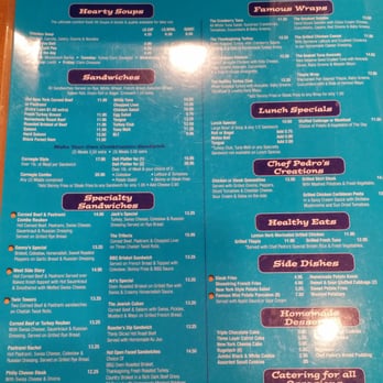 Roasters 'N Toasters North Miami Beach - Menu. May 1st 2016. - Delis Near Me - North Miami Beach, Florida