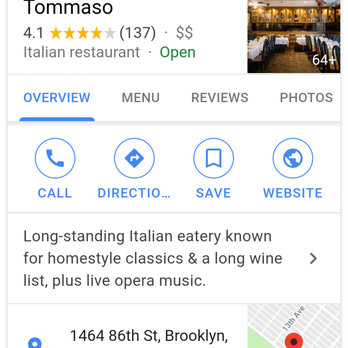 Tommaso Restaurant - Italian Near Me - Brooklyn, New York