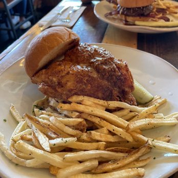 Marinade On Main - Honey mustard fried chicken sandwich is delicious! - American Near Me - Ramona, California Marinade On Main - Honey mustard fried chicken sandwich is delicious! - American Near Me - Ramona, California
