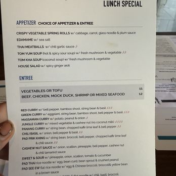 SAGE - Lunch Menu - Thai Near Me - Brooklyn, New York