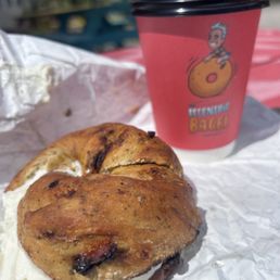 Toasted sun-dried tomato and Italian herbs with cream cheese! WOW Toasted sun-dried tomato and Italian herbs with cream cheese! WOW