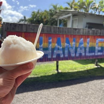 Wishing Well Shave Ice - Sign nearby. - Ice Cream & Frozen Yogurt Near Me - Hanalei, Hawaii Wishing Well Shave Ice - Sign nearby. - Ice Cream & Frozen Yogurt Near Me - Hanalei, Hawaii