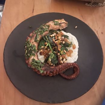 Ola Ocean Front Bistro - Grilled Octopus , Local White Bean Salad , Fingerling Potatoes , Local Egg , Green Beans - Caribbean Near Me - San Juan, Puerto Rico Ola Ocean Front Bistro - Grilled Octopus , Local White Bean Salad , Fingerling Potatoes , Local Egg , Green Beans - Caribbean Near Me - San Juan, Puerto Rico