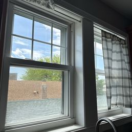 Above sink windows cleaned.