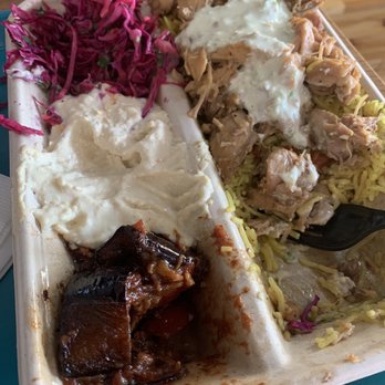 Hungry Platters & Gyro - Partially eaten chicken platter - Mediterranean Near Me - Prosper, Texas