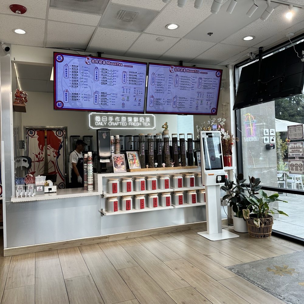 MoonTea - Cashier area and ordering machine - Coffee & Tea Near Me - Sunnyvale, California