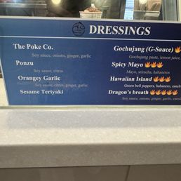 Sauces and Dressings for the protein. Sauces and Dressings for the protein.