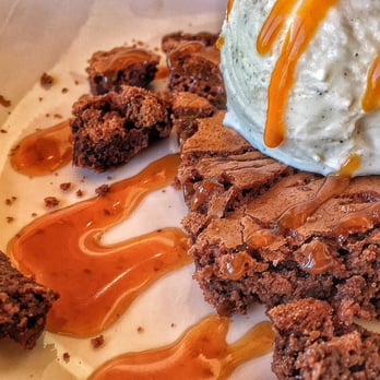 The Vic Bar + Kitchen - Carmel brownie sundae again pastry chef Lauren amazing flavors " melted upon impact". You knock this one out of the park. - New American Near Me - Buckeye, Arizona The Vic Bar + Kitchen - Carmel brownie sundae again pastry chef Lauren amazing flavors " melted upon impact". You knock this one out of the park. - New American Near Me - Buckeye, Arizona