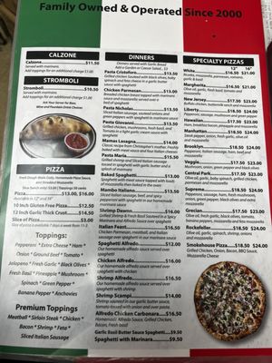Menu photo 2 Christopher's Pizza Calabash, NC