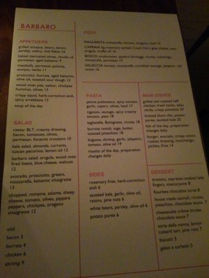 Menu photo 3 Barbaro Millbrook, NY