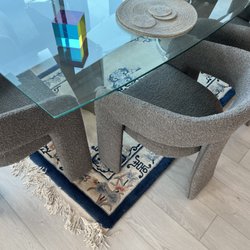 Designers Furniture - Dining chairs Glass table