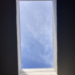 The new skylight. Hard to tell but it's not a window! The new skylight. Hard to tell but it's not a window!
