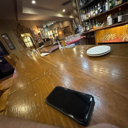No one else at the bar
