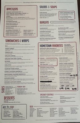 Menu photo 2 The Cove Club Langley, OK Menu photo 2 The Cove Club Langley, OK