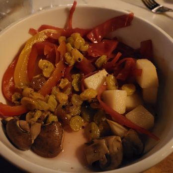 The Café - Pickled vegetables, heavy on white vinegar. If cook reads this deginetly recommend sweet mirin substitute for half of it. - Cocktail Bars Near Me - Westerly, Rhode Island
