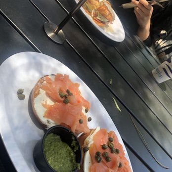 Rail Side Cafe - Norway Bagel and Locomotive - Coffee & Tea Near Me - San Dimas, California